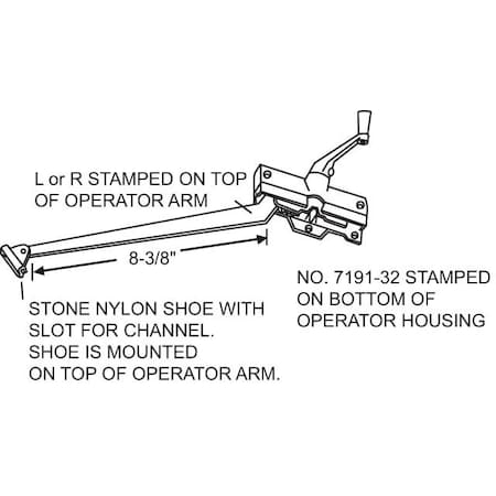 Casement Operator Stone